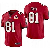 Nike Men & Women & Youth Buccaneers 81 Antonio Brown Red 2021 Super Bowl LV Vapor Untouchable Limited Jersey,baseball caps,new era cap wholesale,wholesale hats